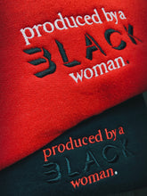 Load image into Gallery viewer, PRE-ORDER &quot;Produced By&quot; Women&#39;s Sweatshirt - Red
